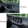 Carbon Fiber For Dodge Challenger 2015+ GPS Navigation Screen Frame COVER Trim