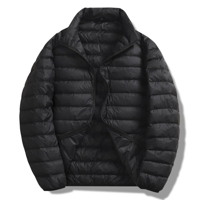 Herbst/Winter Herren Leichte Kurze Daunenjacke – Mit Kapuze und Warm