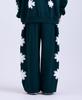 MISTER CHILD Spray Flower Sweatpants Green
