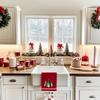 2PCS Star Christmas Tree Pattern Merry Christmas Kitchen Towel Fade-resistant Washable Dish Washing Cloth Water-absorbent