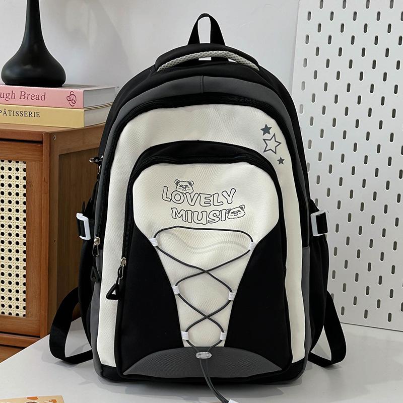 Children's Schoolbags, Primary School Students, Girls, Junior High School Students, High-value Color Matching Backpacks, Fashionable Backpacks