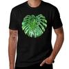 Green Tropical Leaves Vi Tshirt All Match Print Short Sleeve Top Tshirt