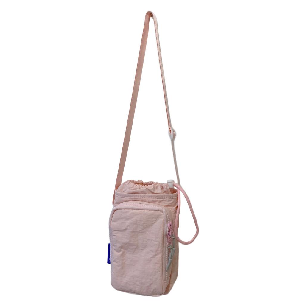 Fresh and Sweet Messenger Bag Can Hold Water Cup Girl Heart Small Square Bag Double-layer Storage Light Mobile Phone Shoulder Bag