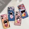 Japanese Geisha Kokeshi Doll Case For Redmi Note 13 Pro Plus 9 10 11 12 Pro 10S 11S 12S Redmi 13C 10A 9C 10C 12C Cover