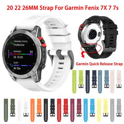 20 22 26mm Smart Watch Band for Garmin Fenix 7x 7 7s 6x 6 Pro 6s 5x 5 5s Plus 3 3HR Smart Watch Straps Quick Release Bracelet