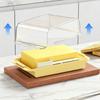 Butter Box Transparent Fresh Preservation Container with Lid And Adjustable Dosage Spoon Design Butter Keeper for Kitchen Refrigerator