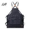 Cross Back Work Apron Waterproof Kitchen with Pockets Chef Cooking for Men Women Floral Arrangement Barista Gardening Painting Craft