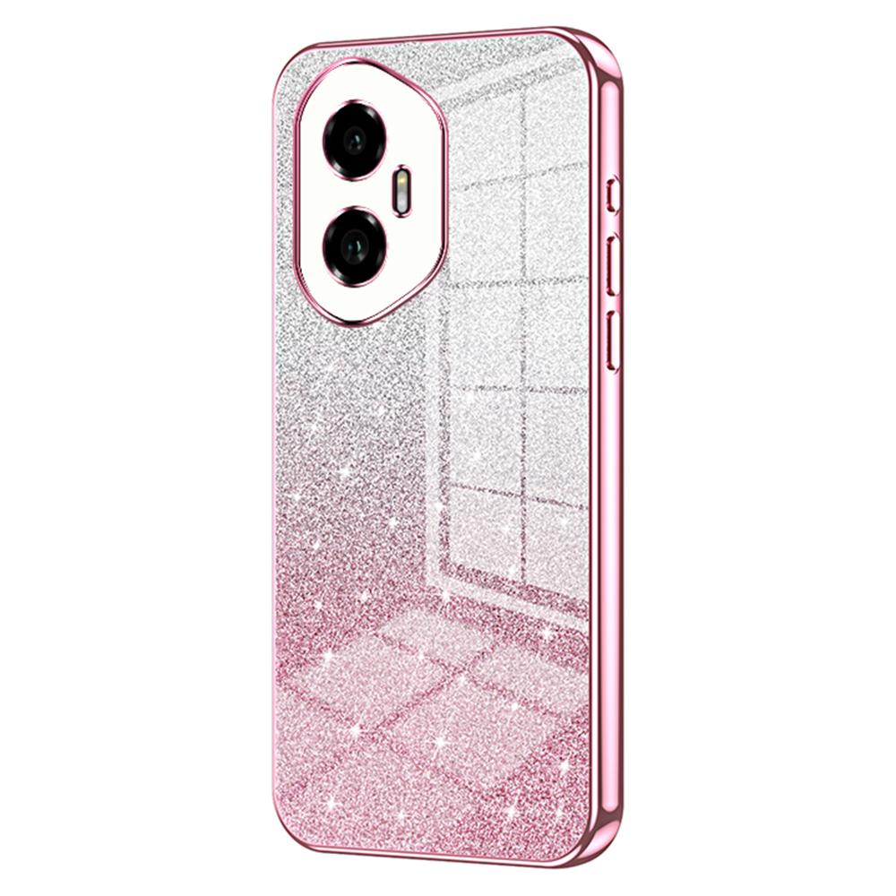 For Honor 300 Case Electroplating Gradient Glitter TPU Phone Cover