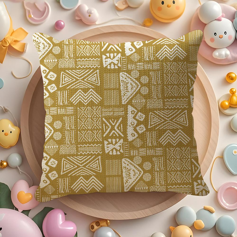 

African Tribal Ethnic Pattern Pillow Case Pattern Printed Pillowcase For Living Room Sofa Cushion Cover Bedroom Decor 30X30cm