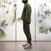 Adidas Originals X Ivy Park Solid Color Jacquard Crewneck Sweater Unisex Sweater Army-Green HR2259