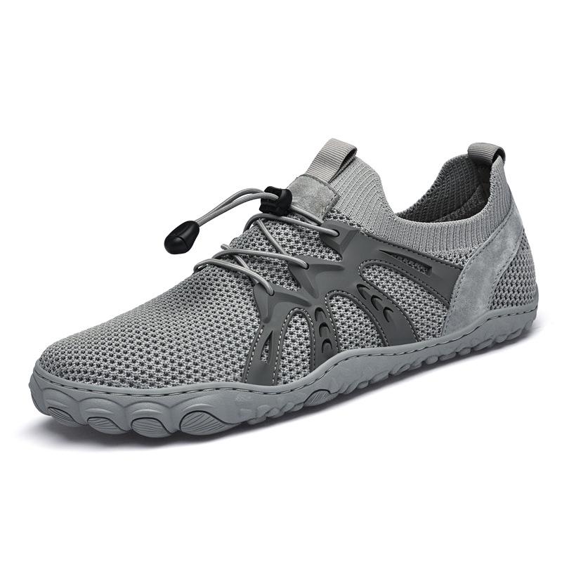Men s Flyknit Mesh Low-Top Slip-On Shoes - Breathable, Casual, Outdoor Hiking Sneakers for Spring/Summer 39