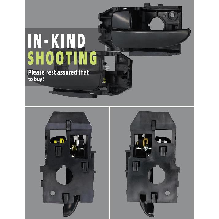 Interior Door Handle Front Or Rear Left Driver/Right Passenger Side Compatible With Hyundai Elantra 2001 2002 2003 2004 2005 2006 Replaces#