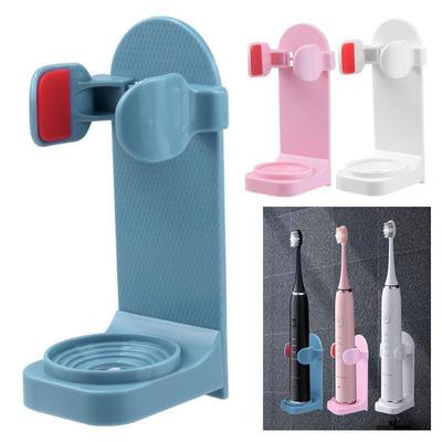 Portaspazzolino elettrico da 1 pz. Montaggio a parete per bagno, salvaspazio, senza tracce, supporto adesivo per spazzolino HMM