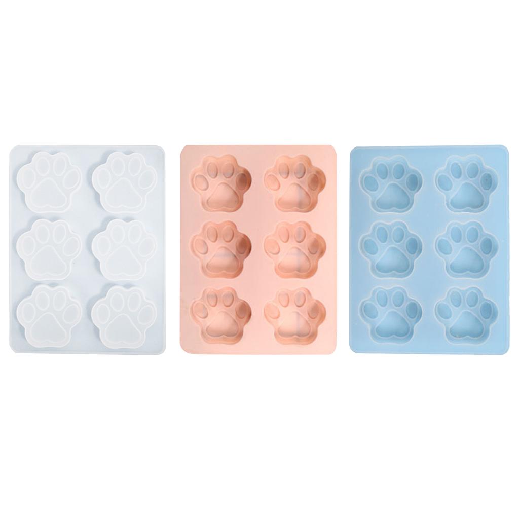 6 Cavity Cute Cat Paw Silicone Mold 3D Fondant Chocolate Mould DIY Cake Dessert Mould Kitchen Baking DIY Supplies