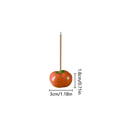 1PC Fruit Persimmon Colorful Home Decoration Creative Cute Incense Censer Incense Plug