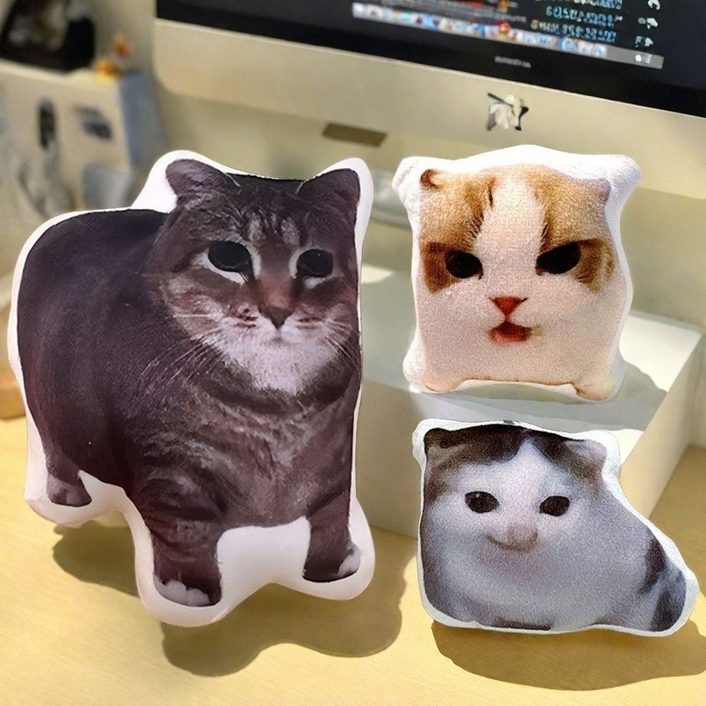 With Sound Cat Voice Keychain Cat Voice Doll  Children's Toy Schoolbag Pendant Decoration