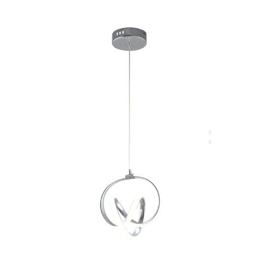 Venita Chrome Modern Pendant Led Chandelier White Light Living Room Kitchen Room Hall Led Chandelier