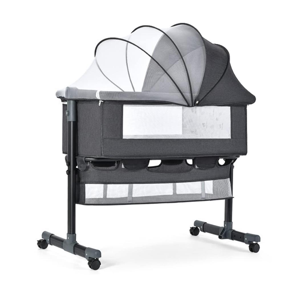 Bornran Baby Height Mosquito Baby Shower Casters Bed, Folding, Bouncer, Newborn, Mini, Co-sleeping, Adjustable, Net, Gift, Breathable, Included,