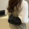 Elegant Rose Flower Shoulder Bag Women's Bridal Underarm Handbag Wedding Clutch Purse Evening Party Bag