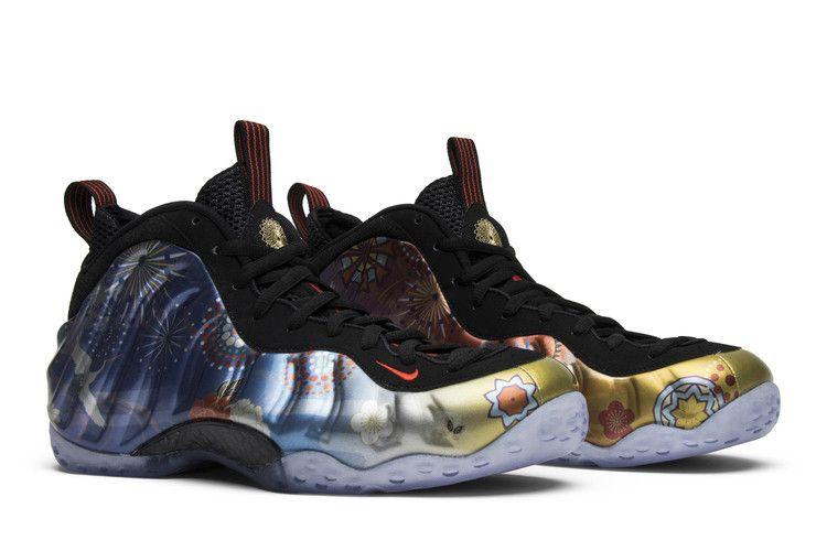 Men's Sneakers Nike Air Foamposite One Lunar New Year (2018) Black/Habanero Red-Black