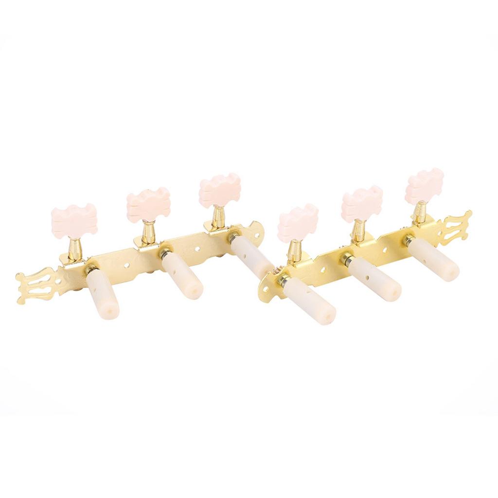3+3 AcrylicClassical Guitar String Tuning Peg Tuners Machine Heads Gold