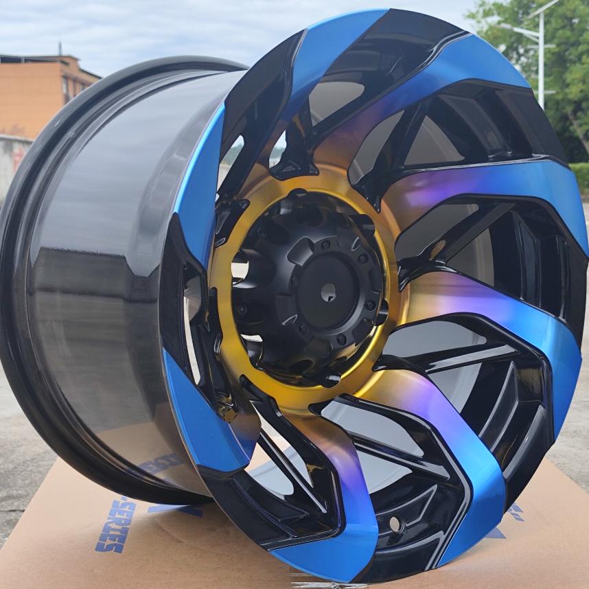 Hot Selling Custom 15 Inch Cast Wheels Pcd 6-139.7mm 5-114.3 Mm 5-139.7mm ET-44 Passenger Car Wheels Multi Spoke New Product