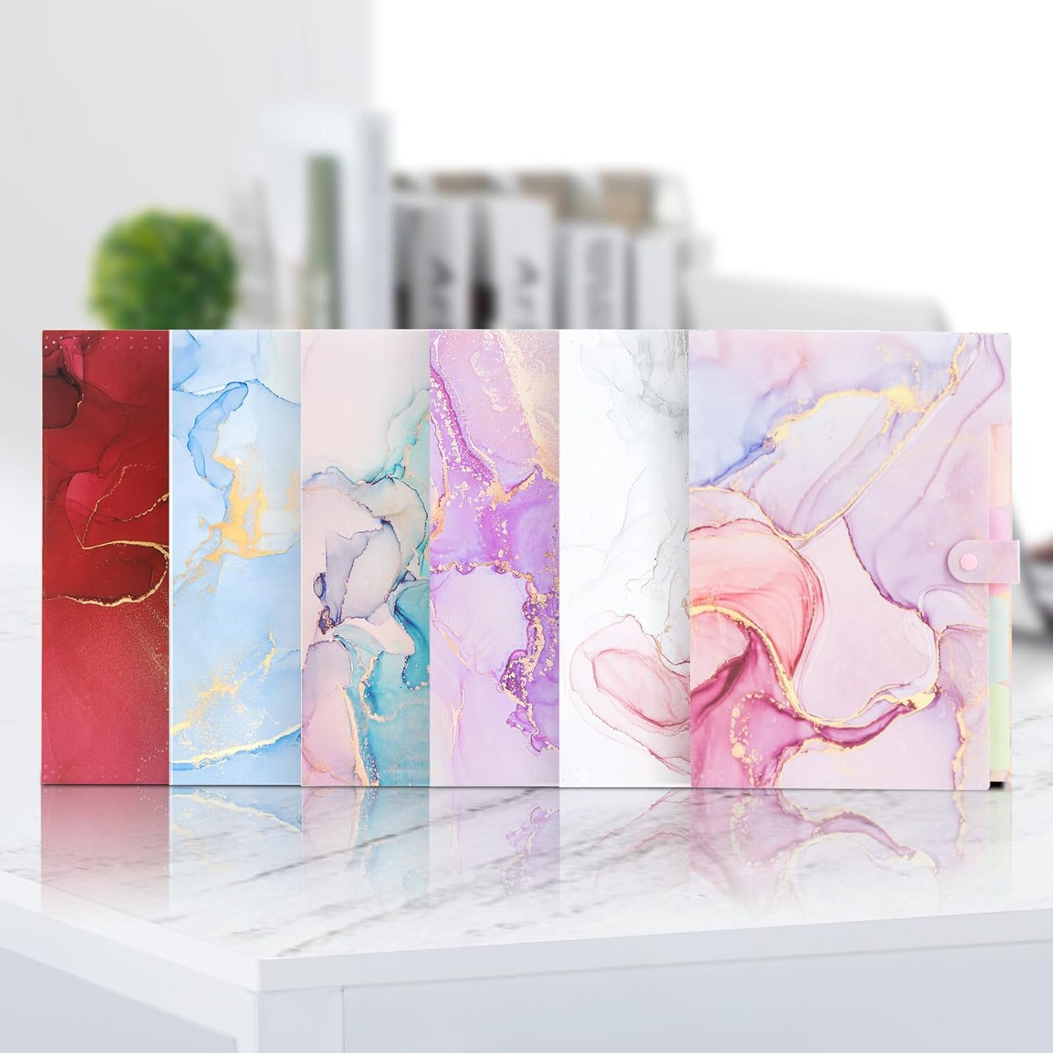 Расширяющаяся папка-гармошка Corslet, Эстетичные папки для школы, Органайзер-гармошка, Эстетичная папка с этикетками, 5 По фиолетовый