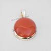 Natural Carnelian Pendant, Red Gemstone Pendant, Handmade Pendant, 925 Sterling Silver Pendant, Gift for Mom, Oval Carnelian Pendant