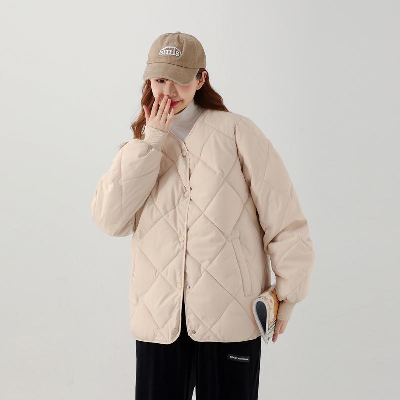 New Thin Cotton Jacket for Women Short Autumn and Winter Clothes, Fashionable Loose Korean Cotton Jacket, Small Jacket