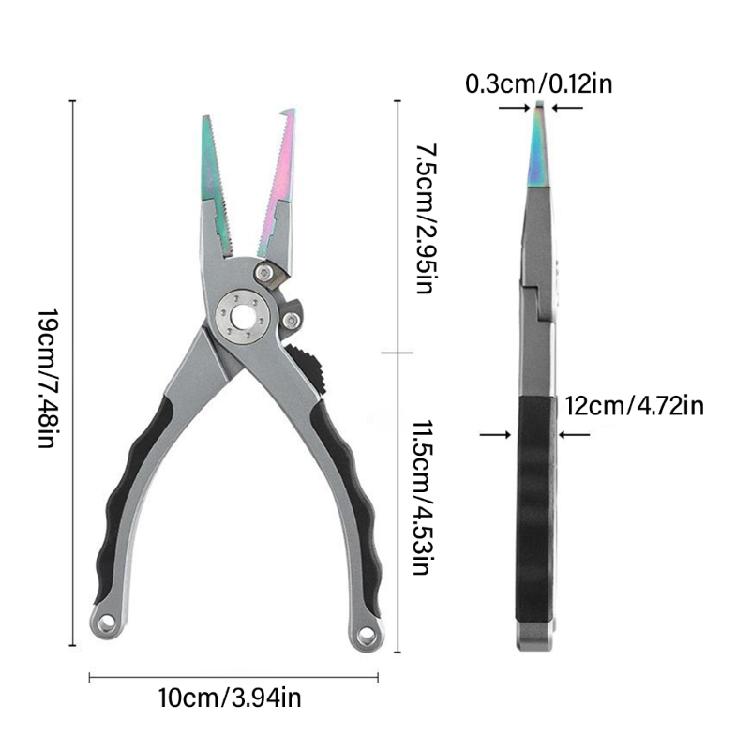 Portable Fishing Pliers Aluminium Alloy Line Cutter Hook Remover Fishing Scissors for Hook Removal & Split Enduring