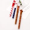 4Pcs Christmas Themed Erasable Gel Pen Cute Santa Claus Snowman Elk Gingerbread Man 4 Colors Pens Student Stationery Gift