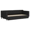 VidaXL Daybed with Trundle and Drawers Black 90x200 Cm Fabric 3197464