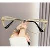 New Trend Anti Blue Light Myopia Glasses Retro Women's Fashion Metal Cat Eye Minus Sight Glasses HD Ultralight Diopter Eyewear