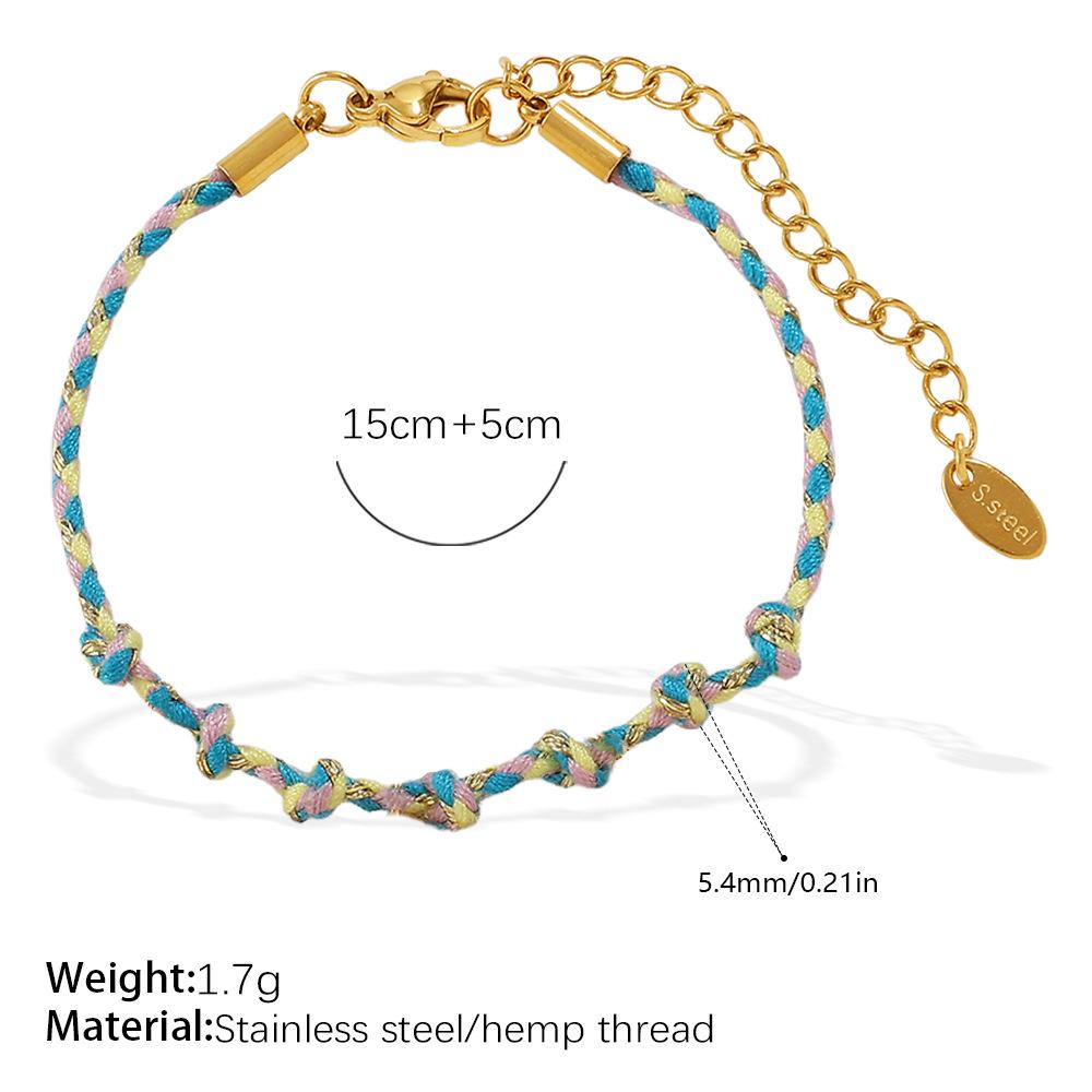 Fashion niche rhinestone DIY pendant bracelet female personality design versatile stainless steel necklace jewelry