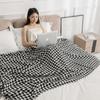 Modern Simple Throw Blanket Black And White Houndstooth Decor Sofa Blanket Homestay Hotel Bed Towel Bed Flag Soft Scarf Tassel