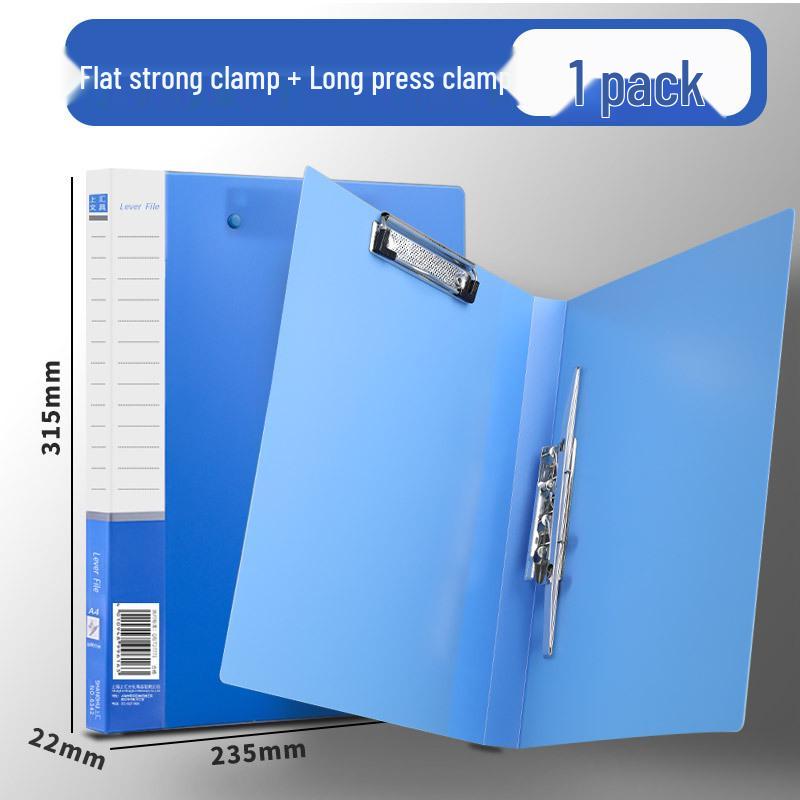 A4 Double Clip Document Folder - Thickened Archive, Office Supplies, Single & Double Strong Clips