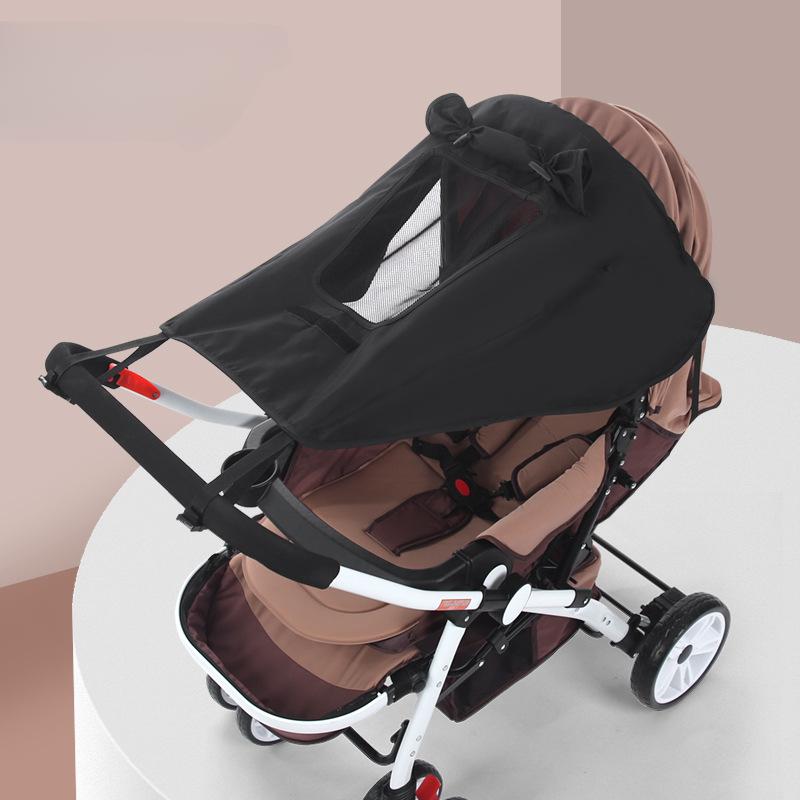 Baby Stroller Rag Shade Blocks UV UVB Sun Rays Cover Car Awning Raincover Sun Shade Sun Visor Canopy Cover Stroller Accessory