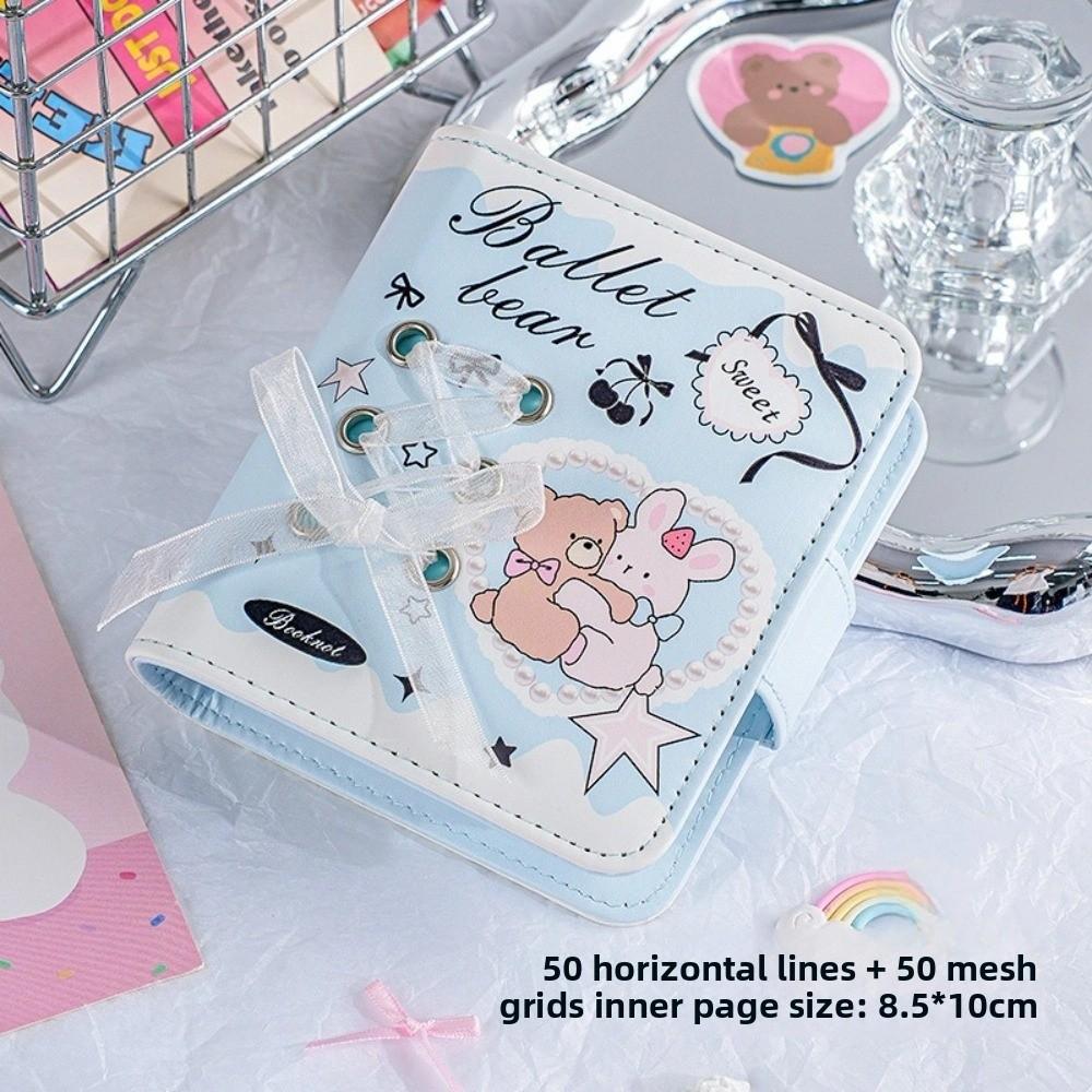 PU Taschennotizblock Horizontal karierter Notizblock Ballettstil Ballettband Notizbuch Studenten