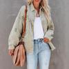 2025 European & American Style Distressed Ripped Denim Jacket for Women