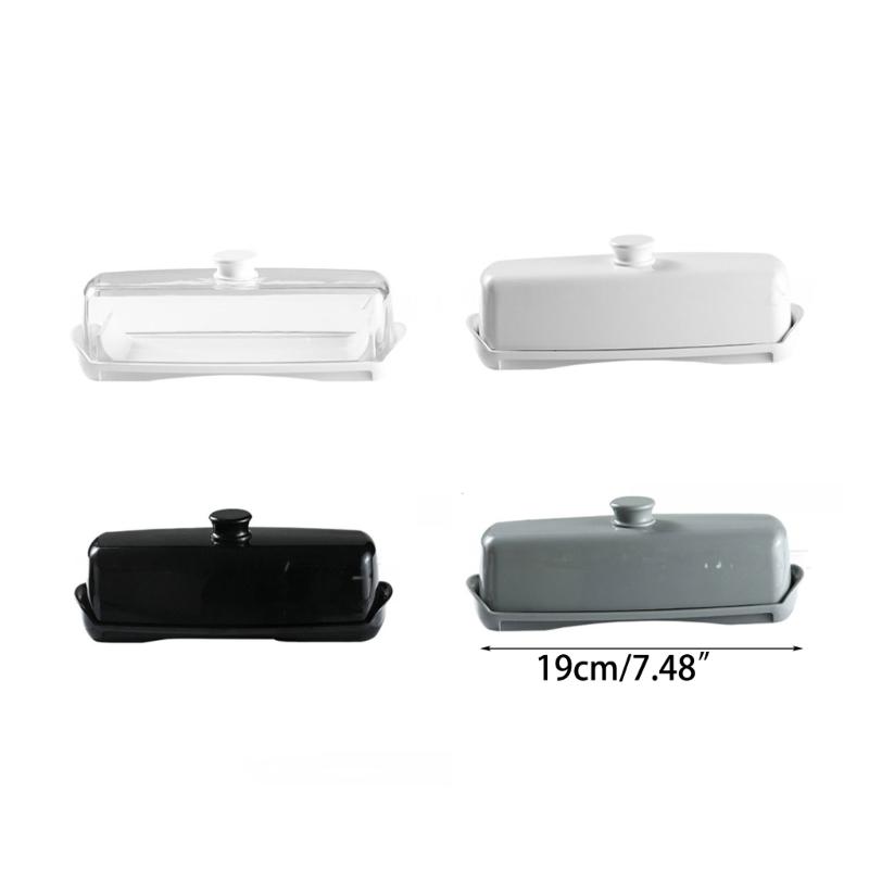 Butter Dish with Spoon & Lid Butter Dish Plastic Butter Container Butter Keeper Holder Kitchen Accessories
