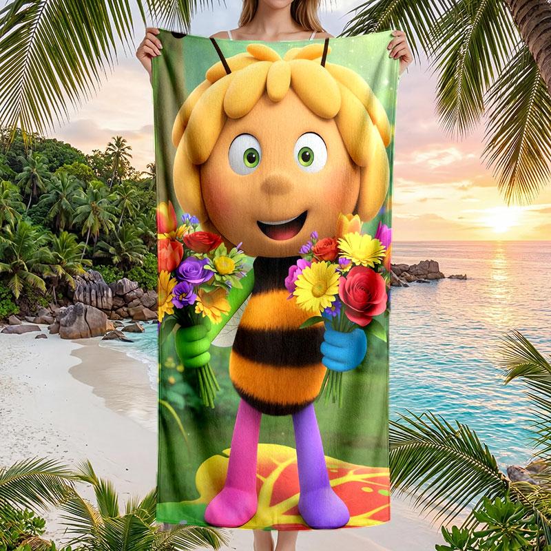 Large Beach Towel Quick Dry Absorbent Towel For Beach IndoorDie Biene Maja