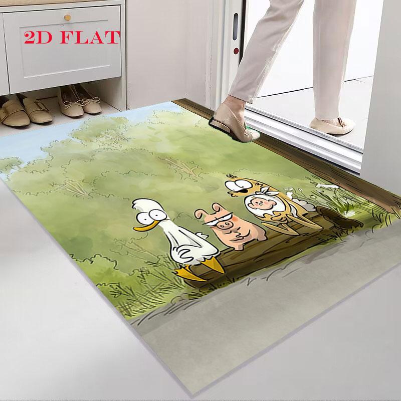 Big Bad Fox Charm Carpet Rug for Living Room Bedroom Home Sofa Decoration,Kids play Nonslip Floor Mat