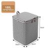Large Clothes Storage Bag Houndstooth Moving Bag Closet Organizer Quilt Blanket Storage Tote with Handles