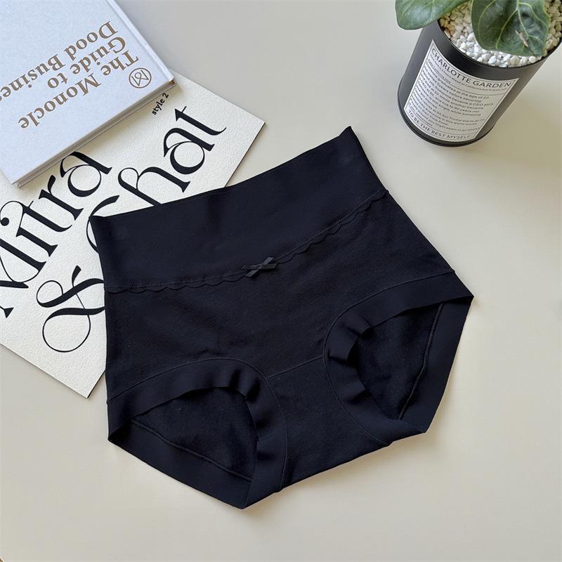 High-Waisted Seamless Women's Briefs - 7A Xinjiang Long-Staple Cotton, Antibacterial, Breathable, Plus Size.