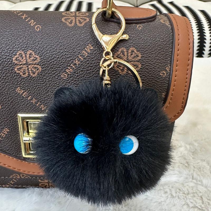 Handmade Cute Plush Cat Keychain - Backpack Pendant & Adorable Bag Ornament