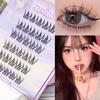 Glue Free Manga Lashes With Jelly Glue Strips 3D False Eyelashes Cat Elf Eyelashes  Party Supplies