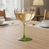 Crystal Petal Shaped Wine Glasses French Style Tall Foot Wine Cup Elegant Flower Shape Goblet  Bar