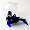 Custom Handmade Floating Glass Killer Whale Mini Figurine Aquarium Decoration Pendant Accessories Art Marine Animal Orcas Statue