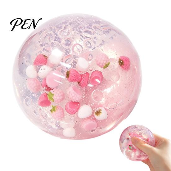 School Relaxation Gadgets Clear Stress Ball Fidget Toy, Anxiety Relief Squeeze Slow Rebound Transparent Toy for Home Office Toys