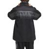 adidas Alphabet Logo Print Loose Stand Collar Jacket Unisex Jacket Black IK7341